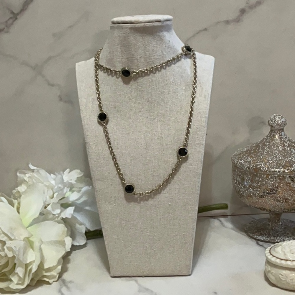 TRIFARI Necklace With Black Gems
